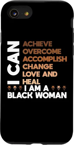 Vista 17 de iPhone 11 Pro Max poderoso negro mujer afirmación afroamericana orgullo caso
