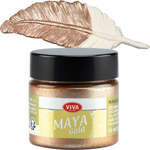 Vista 33 de Viva Decor Maya Gold (verde manzana) 1.52 onzas líquidas - Pintura acrílica metálica brillante para trabajos creativos en madera, vidrio