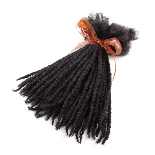 Vista 8 de Extensiones de cabello humano texturizado con extremos rizados, extensiones de cabello humano completamente hechas a mano para mujeres/hombres, se