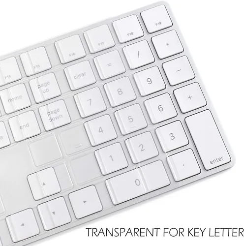 Vista 6 de ProElife Funda de teclado para Apple Magic Keyboard 2018-2017 con teclado numérico A1843 US Enter MQ052LL/A Teclado inalámbrico Bluetooth Ultra