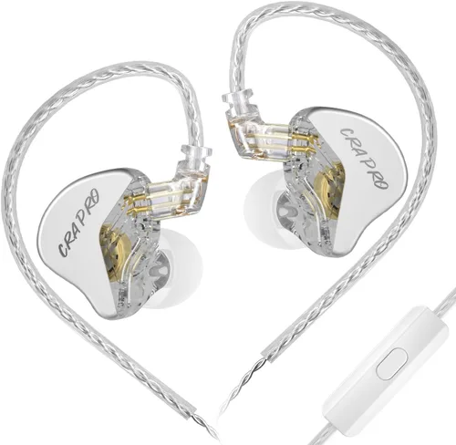 Vista 16 de CCZ NC02 - Monitores intraurales, auriculares con cable para juegos, graves profundos con cable sin micrófono, auriculares intrauditivos IEM de alta