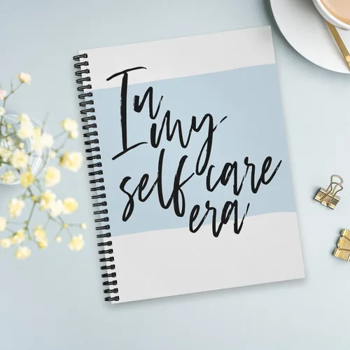 Vista 3 de Gotcha Covered Notebooks In My Self Care Era - Cuaderno de espiral, 8.5 x 11 pulgadas, diario motivacional de amor propio, 120 páginas