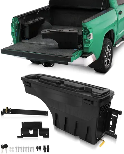Vista 11 de SCITOO Cerradura y llaves caja de almacenamiento para caja de camión Tits para Chevrolet Colorado 2015-2020, para GMC Canyon 2015-2020 lado