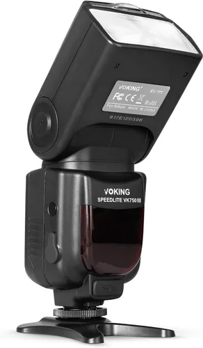 Vista 5 de VK750II TTL Flash Speedlite con pantalla LCD para cámara réflex