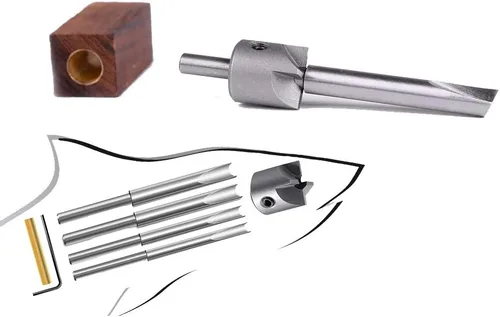 Vista 7 de Kit de recortadora de barril de pluma de 7 piezas, sistema de corte de barril, juego de recortadora de molino