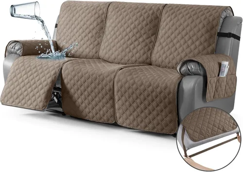 Vista 48 de TAOCOCO - Funda antideslizante para silla reclinable, funda para sofá, funda para silla reclinable pequeña con correas elásticas, protector