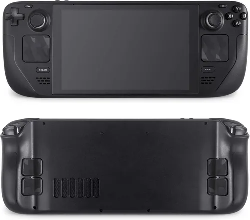 Vista 2 de TALONGAMES Protector táctil compatible con Steam Deck Touch Trackpad (protector de trackpads + protector de 4 teclas, Mirage Camo - Negro)