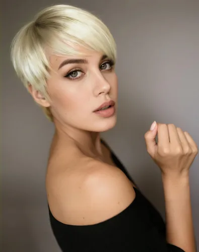 Vista 12 de Peluca sintética sin pegamento con capas Pixie corto para mujer, color negro, para uso diario, Cosplay