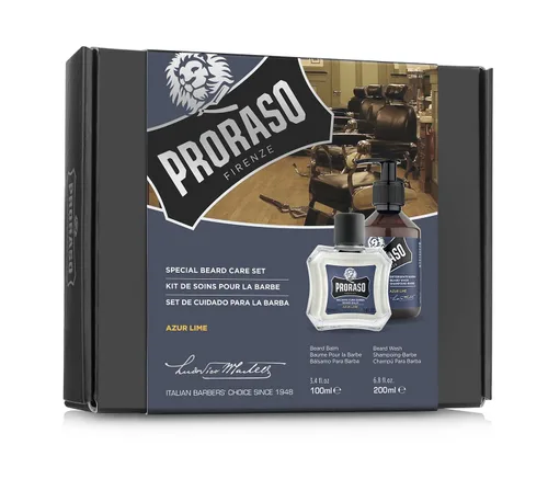 Vista 3 de Proraso Kit Duo para el cuidado de la barba para barbas nuevas o cortas con bálsamo para barba y lavado de barba