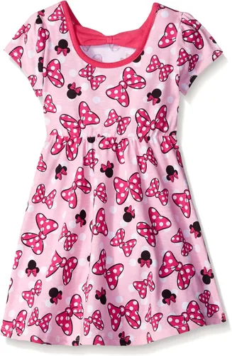 Vista 4 de Disney Paquete de 2 vestidos de Minnie Rocks The Dots para niñas pequeñas