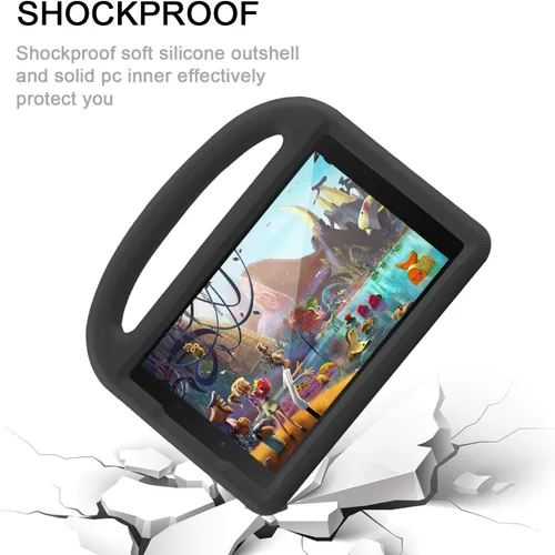 Vista 6 de Funda para niños para Samsung Galaxy Tab A 8.0" (2019) SM-T290/SM-T295, Techcircle Kids Safe a prueba de golpes, EVA resistente funda protectora