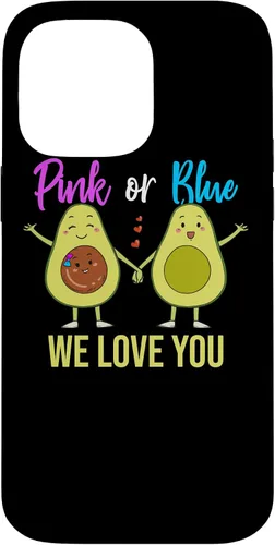Vista 21 de Pink Or Blue Parents Gender Reveal Baby Shower Party Avocado Case for iPhone 17