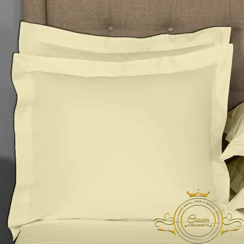 Vista 49 de Crown Collection Juego de 2 fundas de almohada estándar de 20 x 26 pulgadas, hipoalergénicas de 600 hilos, 100% algodón egipcio, fundas de almohada