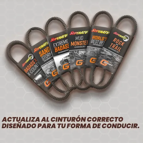 Vista 5 de SuperATV Correa de transmisión CVT resistente para Can-Am Maverick 1000 2013-2018 Durabilidad extrema y rendimiento a altas temperaturas