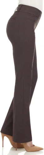 Vista 3 de Rekucci - Pantalones elásticos para mujer, de ajuste cómodo y levemente acampanados