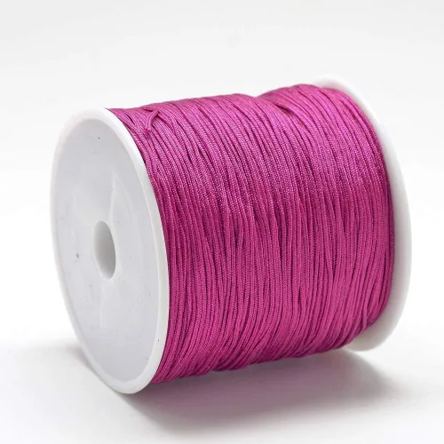Vista 35 de Cheriswelry 8 rollos de 49 yardas/rollo de 0.031 in de hilo de nailon para macramé, cordón de nudo chino para pulsera tejida personalizada