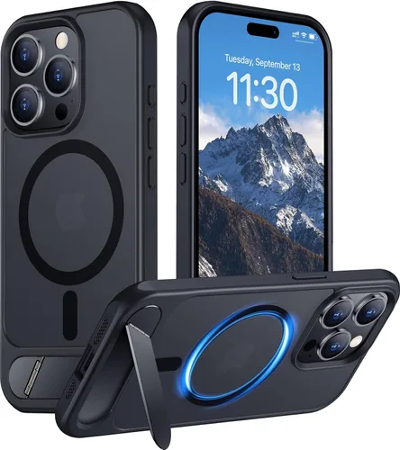 Vista 131 de Funda para iPhone 11 con compatibilidad magnética, [Soporte invisible incorporado][Compatible con MagSafe]