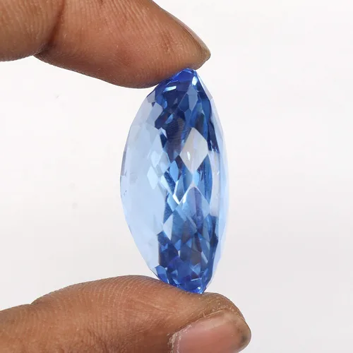 Vista 3 de REAL-GEMS Loose Gemstones For Jewelry Making 49.10-108.00 Carat. Gems Oval Cut Citrine Amethyst Topaz Alexandrite Tourmaline Aquamarine Crystal