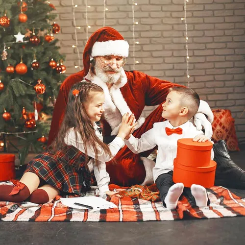 Vista 5 de DressVoguer Santa Claus Costume for Men 25PCS, Christmas Santa Costume for Men Adult Deluxe Santa Suit