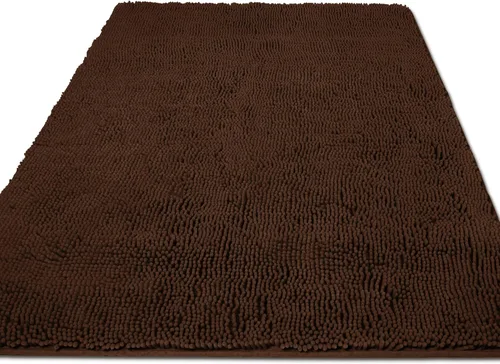 Vista 244 de Yeaban Alfombra de pasillo de baño de 24 x 72 pulgadas, antideslizante, alfombra de baño larga de felpilla gruesa, absorbente y lavable, alfombra