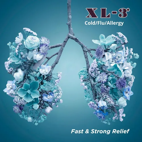 Vista 2 de XL-3 Xtra Cold and Cough Medicine, Medicamento antigripal de gran ayuda en el alivio de la Tos, Fiebre, Congestión Nasal, Dolor, Escurrimiento