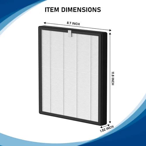 Vista 5 de Filtros True HEPA ProHEPA 9000 de reemplazo compatibles con el purificador de aire VEVA ProHEPA 9000, incluye paquete de 3 filtros True HEPA