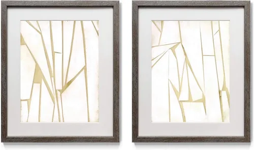 Vista 31 de Renditions Gallery Antique Coral in Navy (1) 2 Piece Framed Artwork Set, Underwater Ocean Themed Pair, Blue, Modern Distressed Silver Frame, White