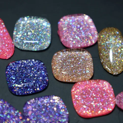 Vista 3 de FANZEST - Esmalte de uñas de gel con purpurina UV, no se salta, esmalte de gel para manicura y pedicura (plata diamante)