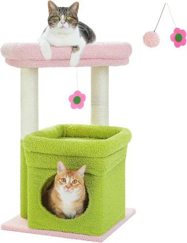 Vista 9 de PEQULTI Árbol para Gatos Torre de Gatos para Gatos Grandes con Postes de Rascar Cubiertos de Sisal y Reposo Extra Grande para Gatos