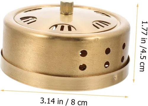 Vista 2 de Healeved Soporte de cobre del palillo de Moxa de la acupuntura sin humo de la caja de Moxibustión para el uso doméstico de la accupresión