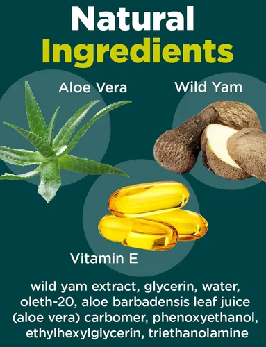 Vista 2 de At Last Naturals Wild Yam Gel Extra Strength Alivio de la menopausia, apoyo para la perimenopausia y alivio del síndrome premenstrual, puede ayudar
