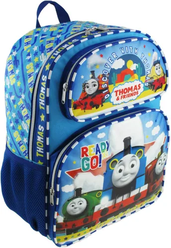Vista 3 de GenericJINCHENG YSECTL Thomas & Friends - Mochila de lujo de 16 pulgadas con lonchera aislada a juego