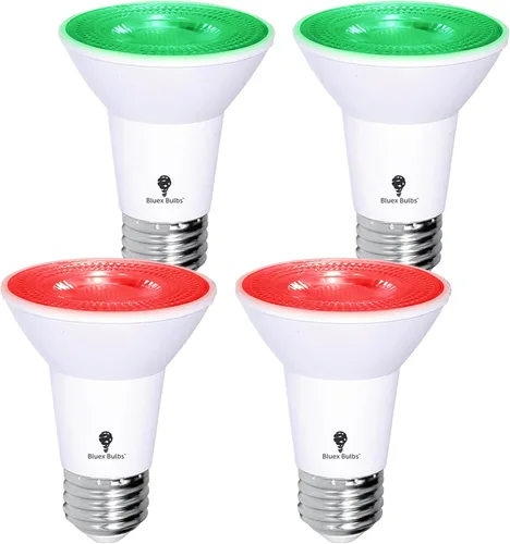 Vista 12 de Bluex Bombillas 4 unidades PAR20 LED de luz negra, 10 W (equivalente a 100 W) E26, nivel de foco de luz negra 385-400 nm, para pintura corporal
