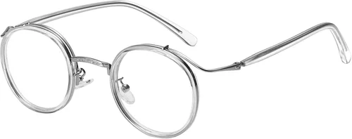 Vista 9 de Dollger Gafas redondas con bloqueo de luz azul, marcos retro con olor a Negro