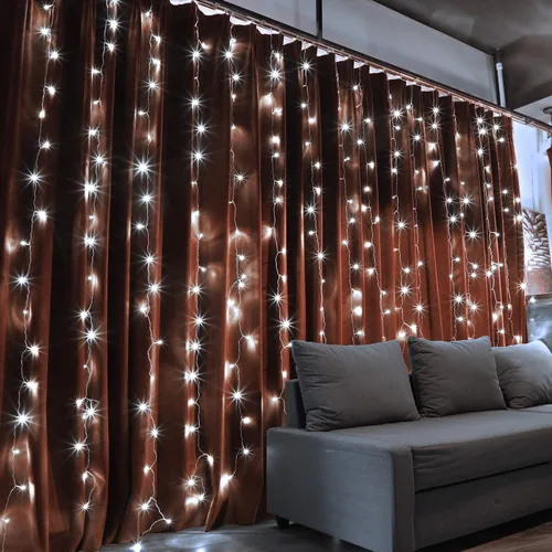 Vista 2 de Cortina de luces LED para ventana, Daylight