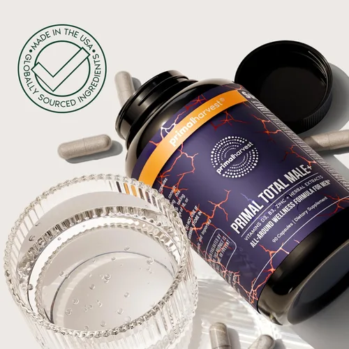 Vista 7 de Primal Harvest Total Male+ Multivitamínico para Hombres Vitaminas, Minerales y Apoyo Herbal para Energía, Vitalidad, Salud Inmunológica