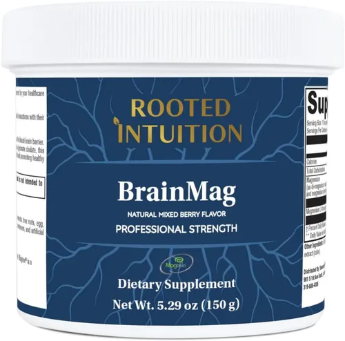 Vista 3 de BrainMag - L-treonato en polvo de bayas mixtas de magnesio, concentración, calma y sueño reparador, magteína + quelatos altamente absorbentes, sin