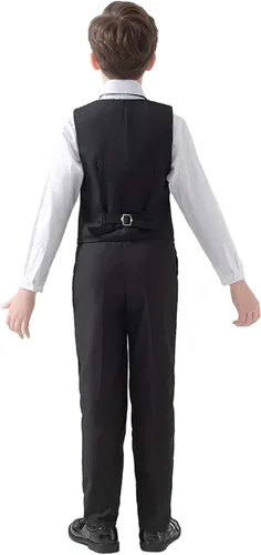Vista 3 de Trajes de 5 piezas para niños traje formal de portador de anillos