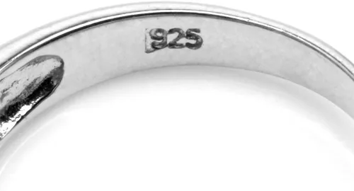 Vista 4 de Silvershake Anillo solitario de plata de ley 925 con forma de marquesa de 0.315 x 0.157in