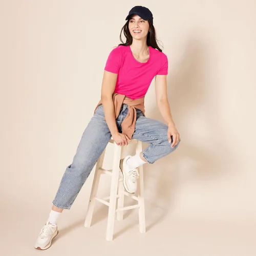 Vista 471 de Amazon Essentials Women's Regular-Fit Short-Sleeve Crewneck T-Shirt