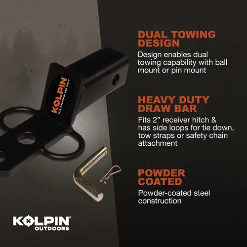 Vista 3 de Kolpin Enganche de 3 vías, 2 pulgadas - 85620, negro