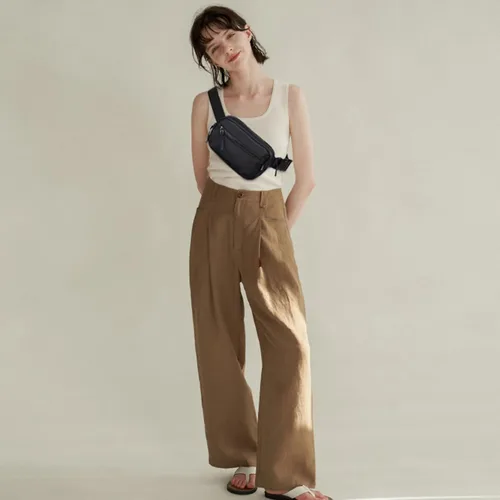 Vista 8 de Telena Riñonera para mujeres y hombres, riñonera cruzada de moda para mujer con correa ajustable, 216-Negro, Moderno