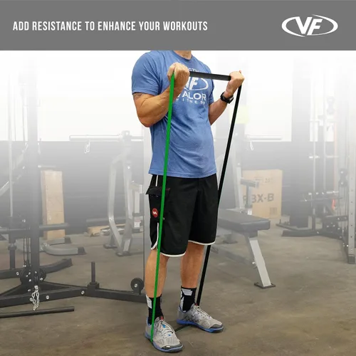Vista 5 de Valor Fitness Bandas de resistencia PRB para dominadas, prensas de banco, sentadillas, peso muerto y más, tallas XS-XXL