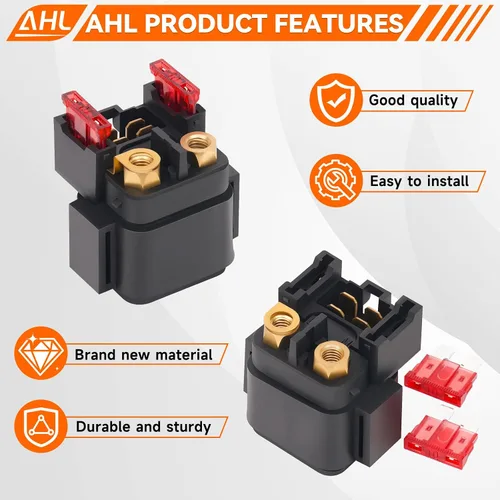 Vista 3 de AHL Relé solenoide de arranque para Yamaha XVS1100 V-Star Custom/Classic 1999-2009