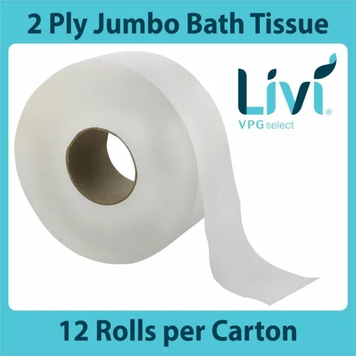 Vista 4 de SOL23501 Jumbo Bath Tissue 12 por caja