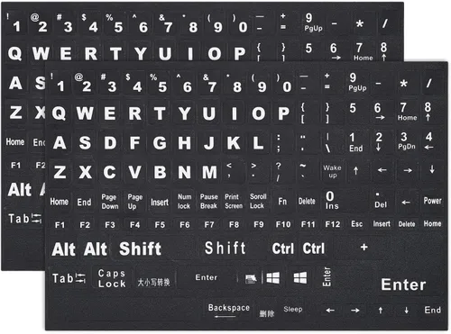 Vista 10 de 2 calcomanías de teclado árabe para computadora portátil portátil de Arabic