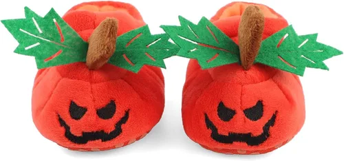 Vista 2 de ESTAMICO Baby Boots Infant BoysGirls Halloween Pumpkin Santa Bootie Newborn Soft Soles Infant Crib Shoes