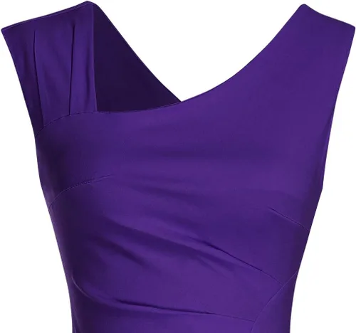 Vista 5 de MUXXN - Vestido de estilo retro de los años 50 sin mangas para mujer, estilo ejecutivo en forma de lápiz