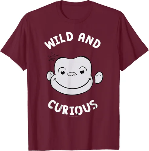 Vista 17 de Curious George Camiseta Big Face Wild and Curious Negro