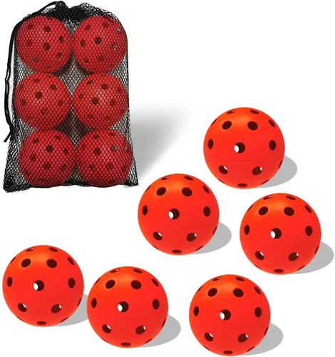 Vista 23 de Paquete de 6 pelotas de pickleball deportivas para exteriores - 40 pelotas de pickleball - Bolas de pickleball de EE. UU. aprobadas por USAPA